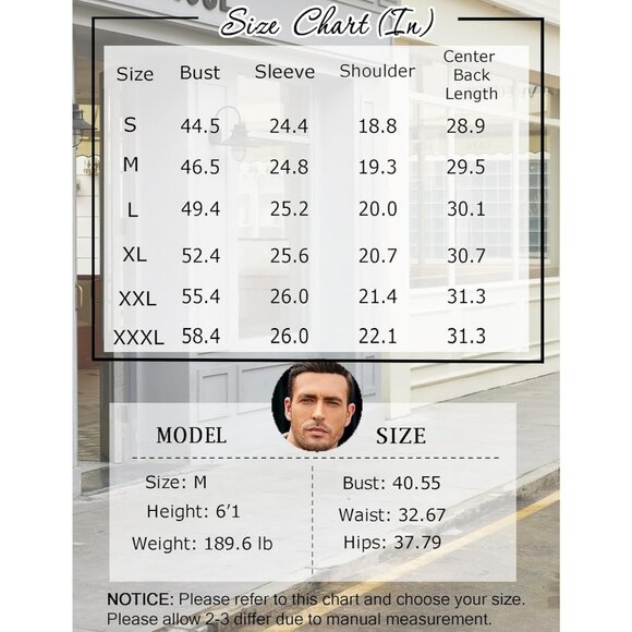 Men's Khaki Gray Flannel Shirts Casual Button Down Plaid Shirt with Pockets - Picture 6 of 6